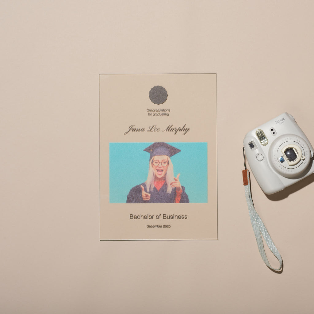 Graduation Personalised A4 Acrylic Print – Modern Style