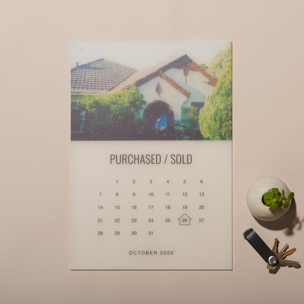 First House Personalised A3 Acrylic Print – Calendar Style