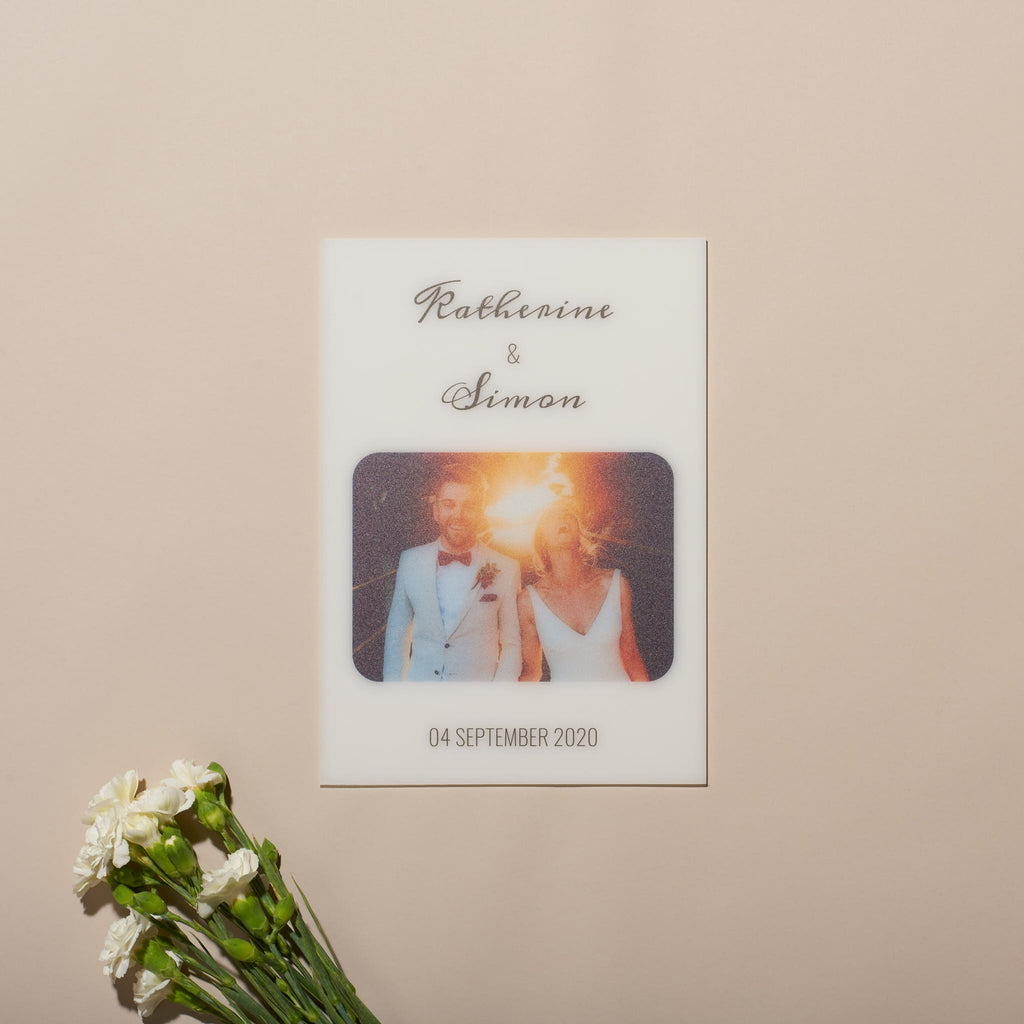 Wedding Personalised A4 Acrylic Print – Chic Style