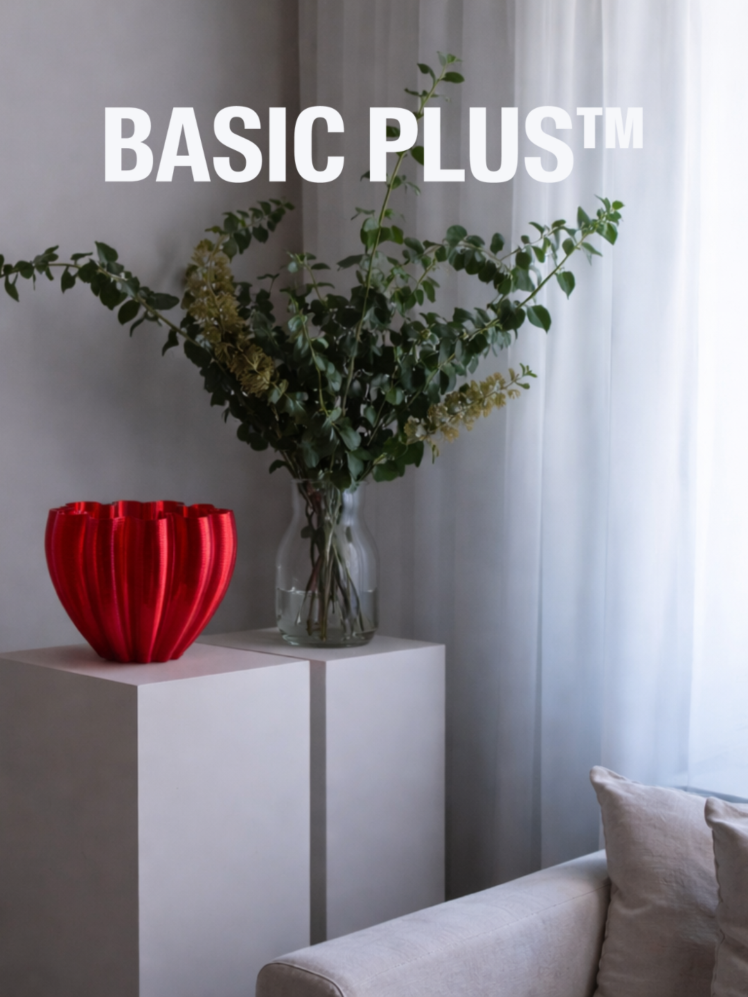 BORU Flat Version — Contemporary 3D-Printed Centerpiece