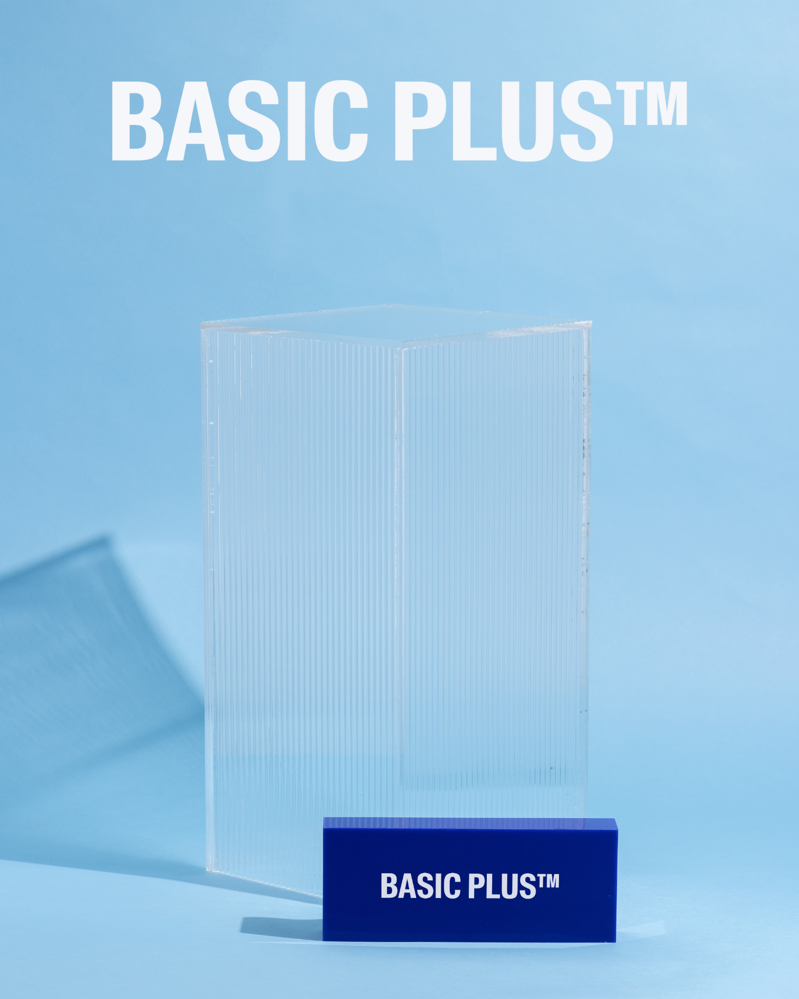 Reeded Acrylic Display Plinth