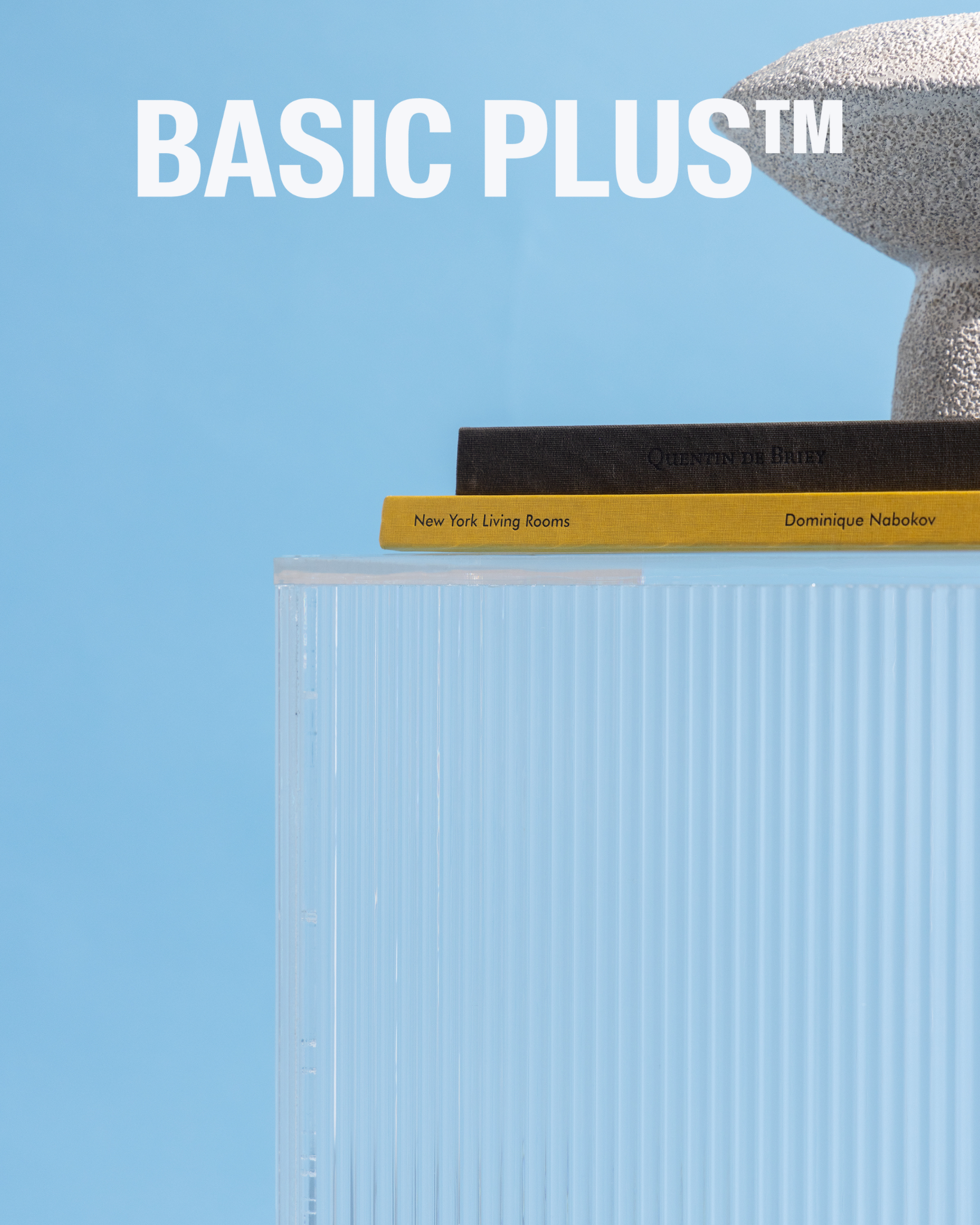 Reeded Acrylic Display Plinth