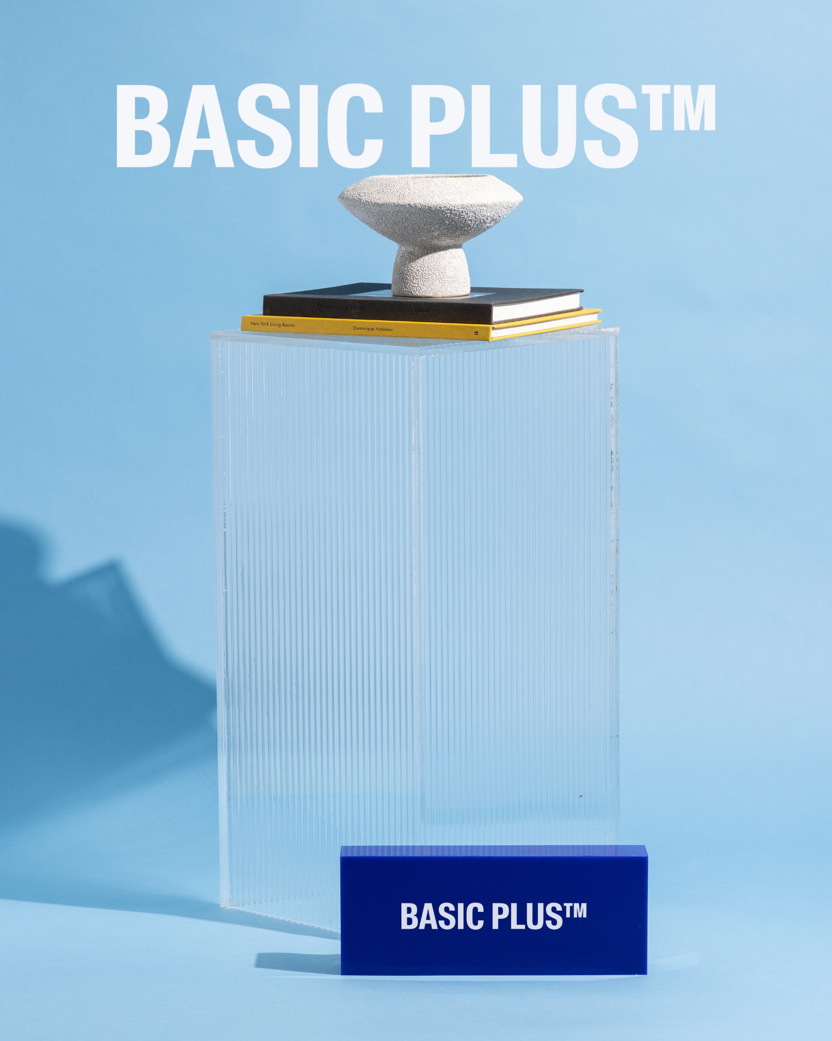 Reeded Acrylic Display Plinth