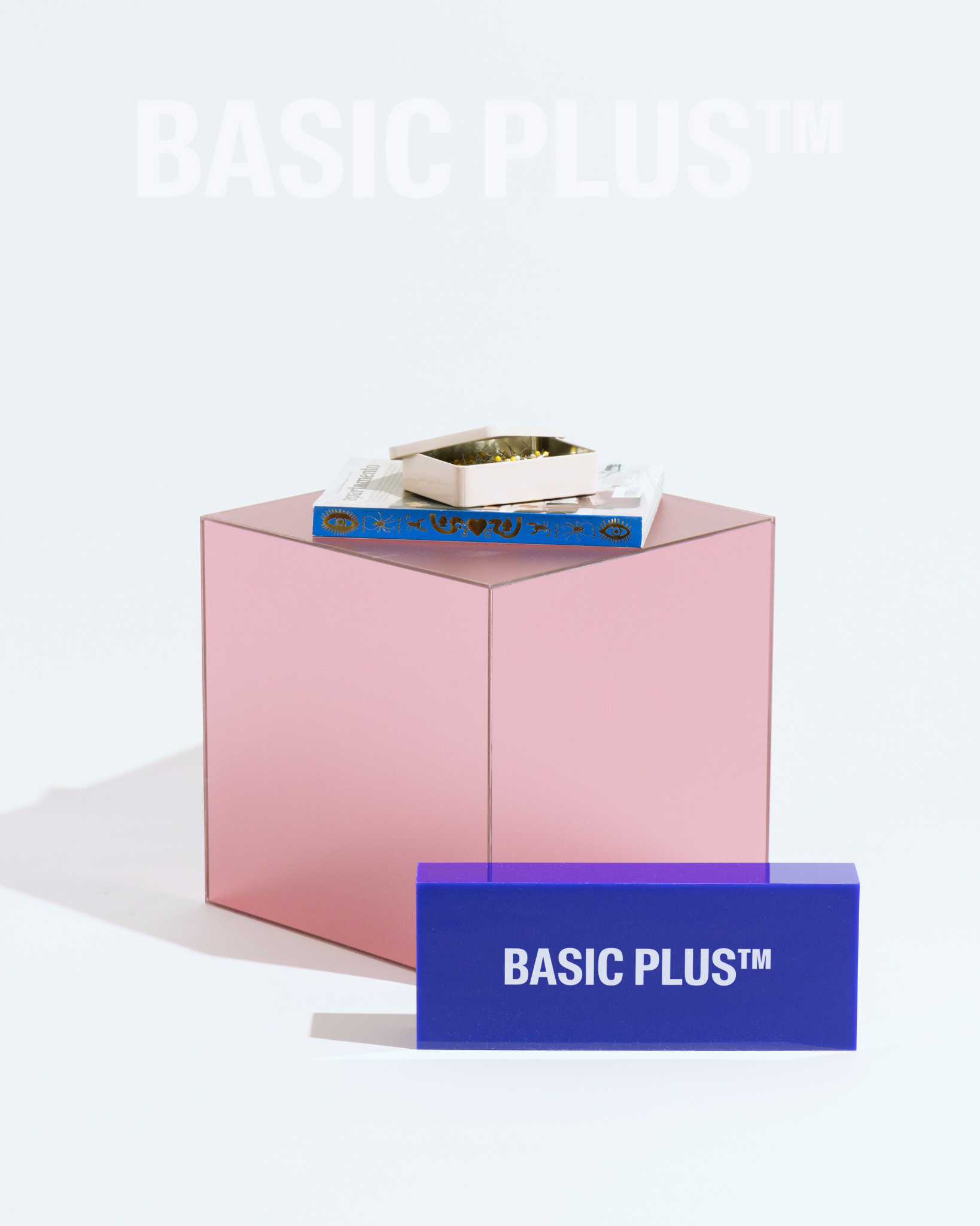 Frosted Pink Acrylic Display Cube