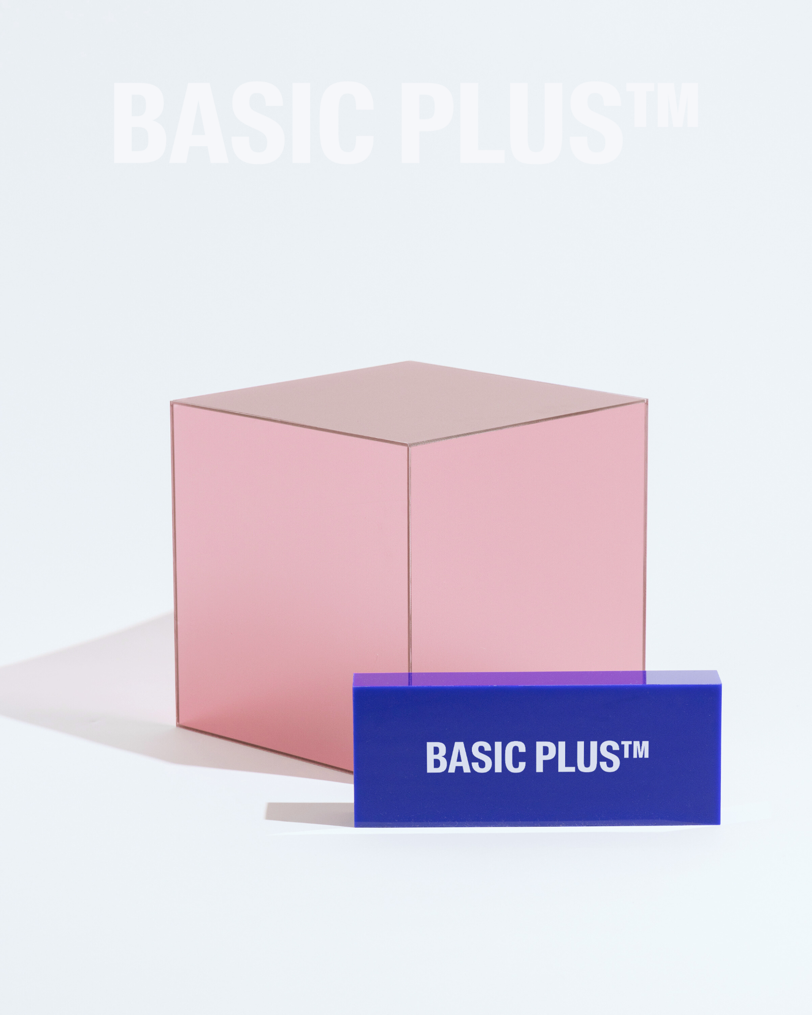 Frosted Pink Acrylic Display Cube