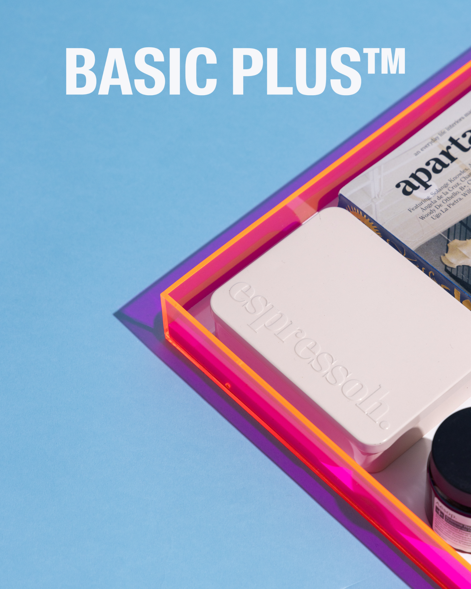 Fluorescent Pink Table Organiser