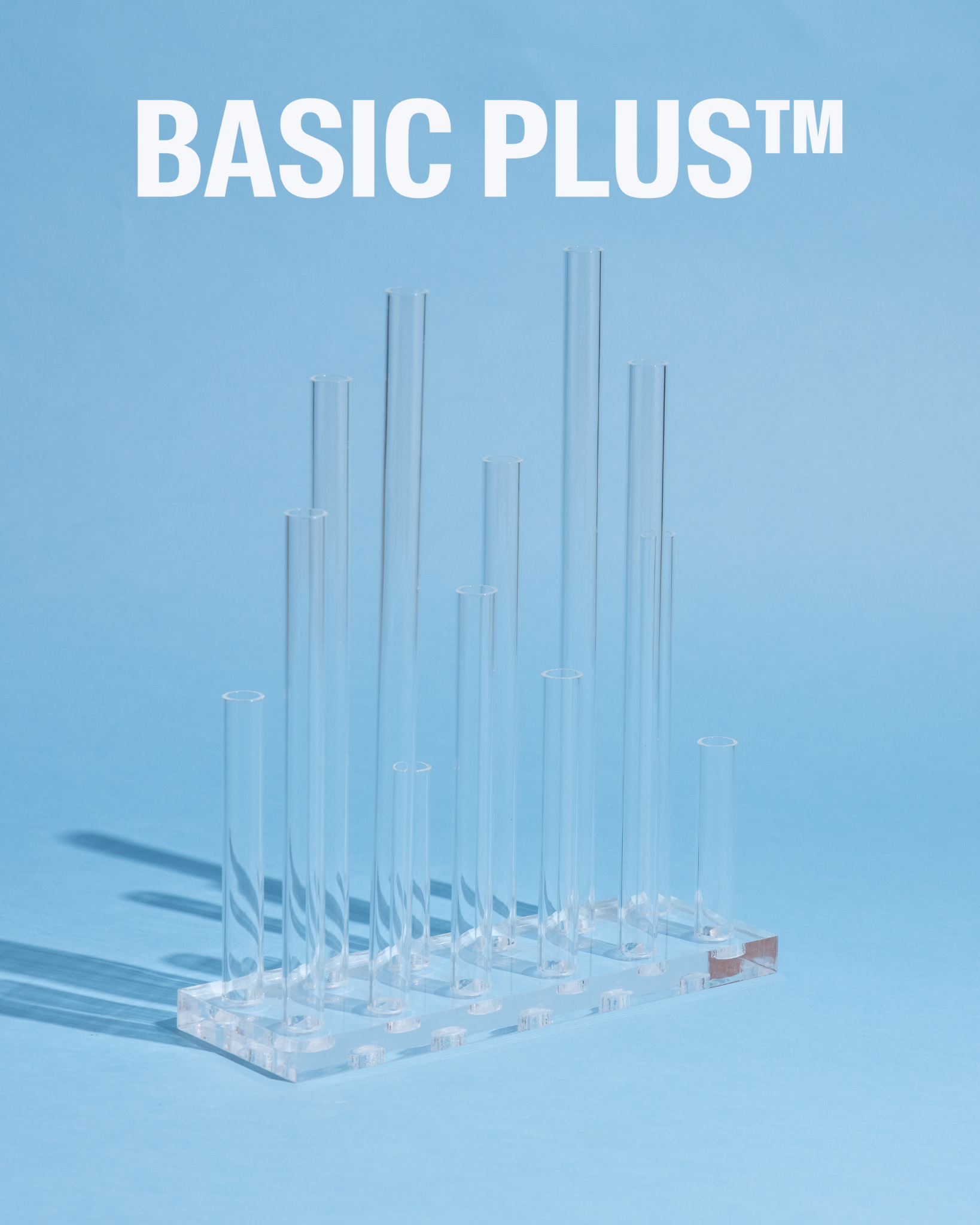 Clear Acrylic Tubular Flower & Plant Holder