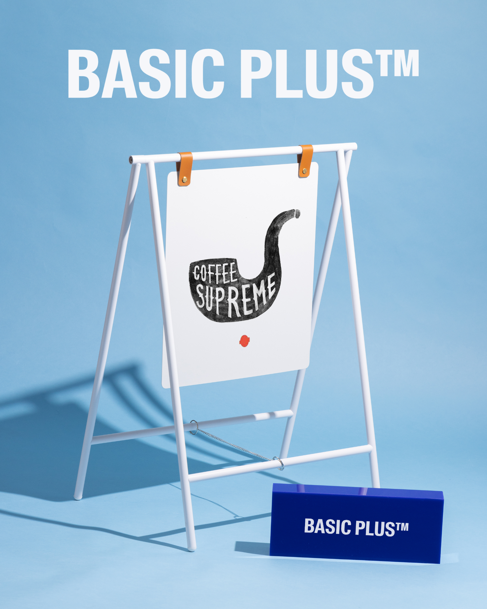 White Deluxe Hanging A-Frame Sign