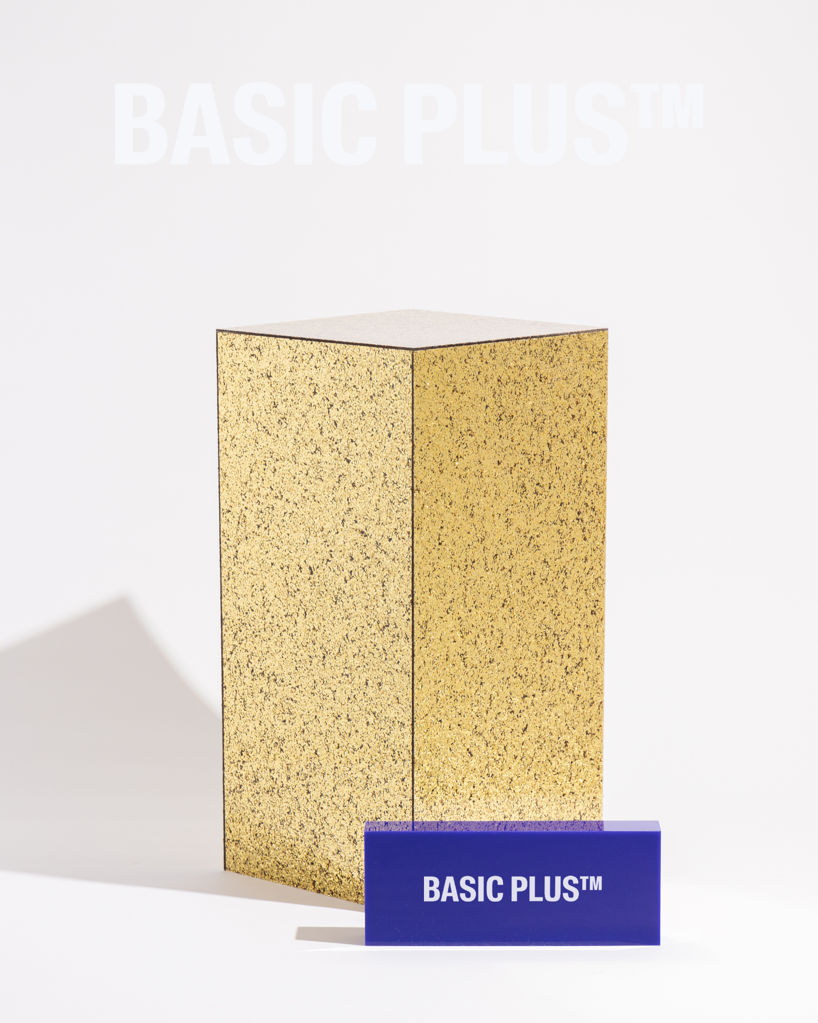 Gold Flake Acrylic Display Plinth