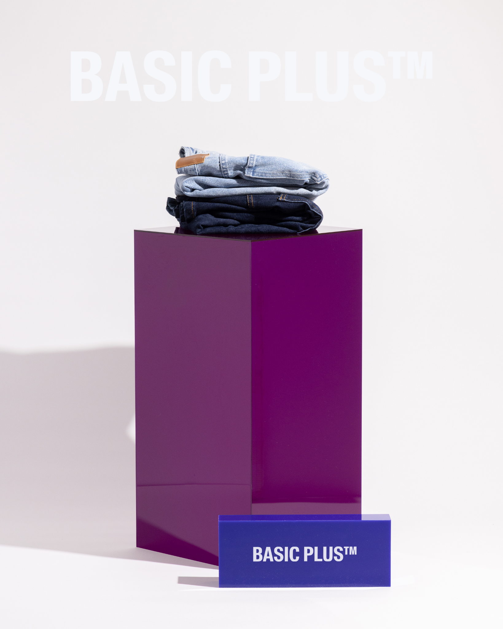 Purple Acrylic Display Plinth