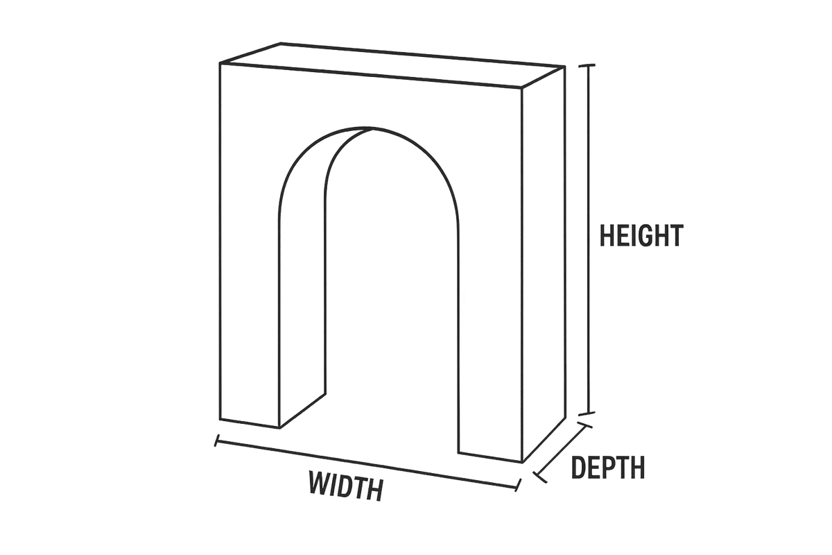White Display Blocks White Visual Merchandising Arched Block – Basic Plus