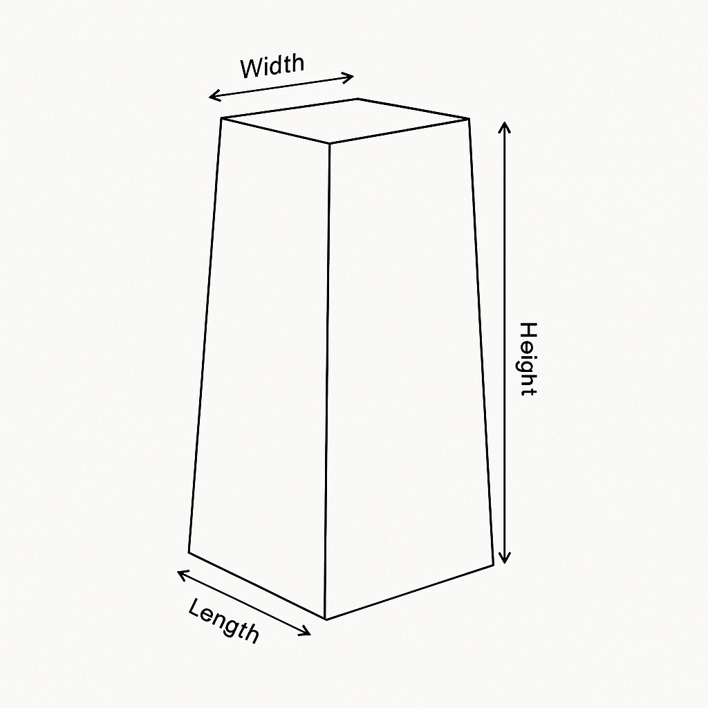 Clear Acrylic Monolith Display Plinth