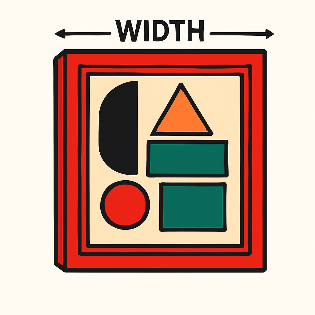 Transparent Red Acrylic Frame