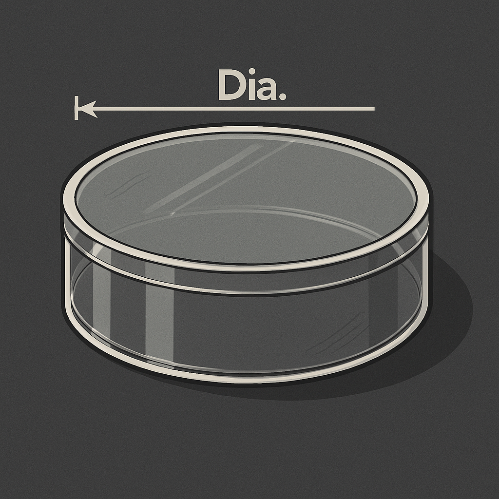 Transparent Orange Acrylic Round Display Riser