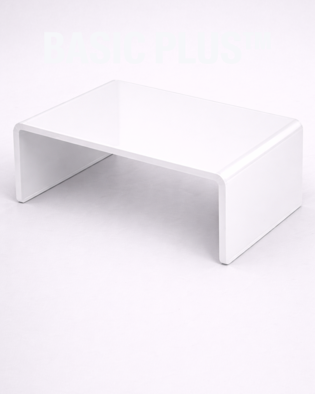 White Acrylic Display Riser – Basic Plus