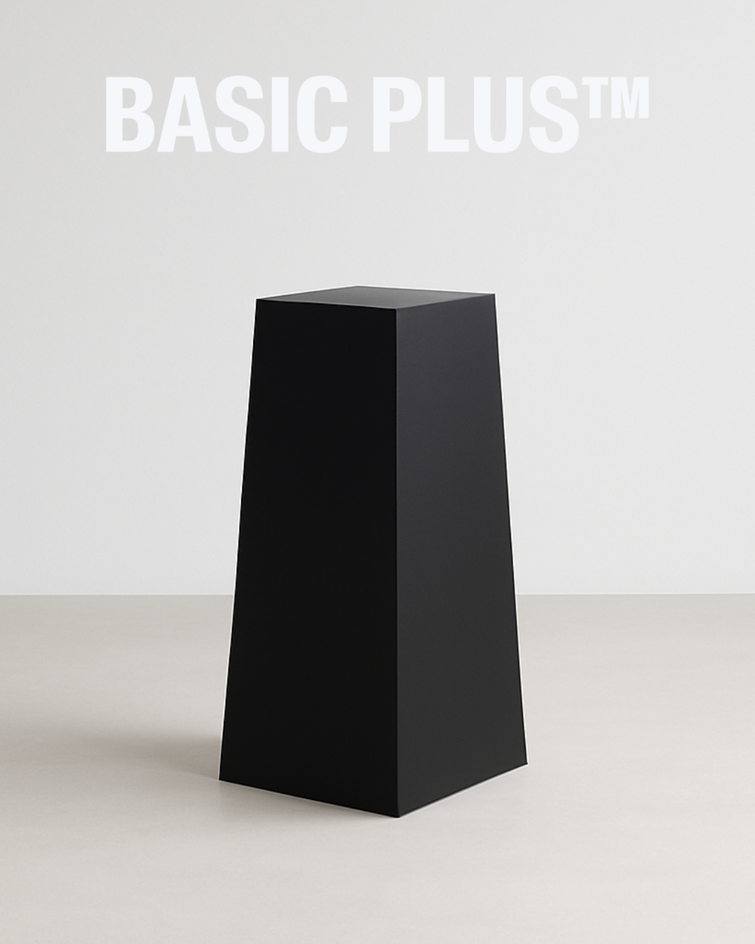 Black Acrylic Monolith Display Plinth