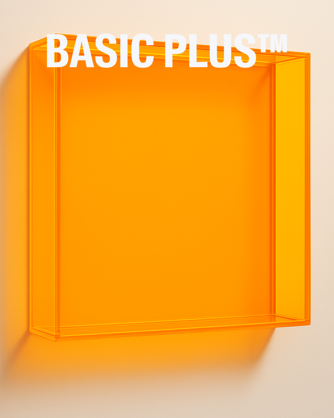 Transparent Amber Acrylic Frame