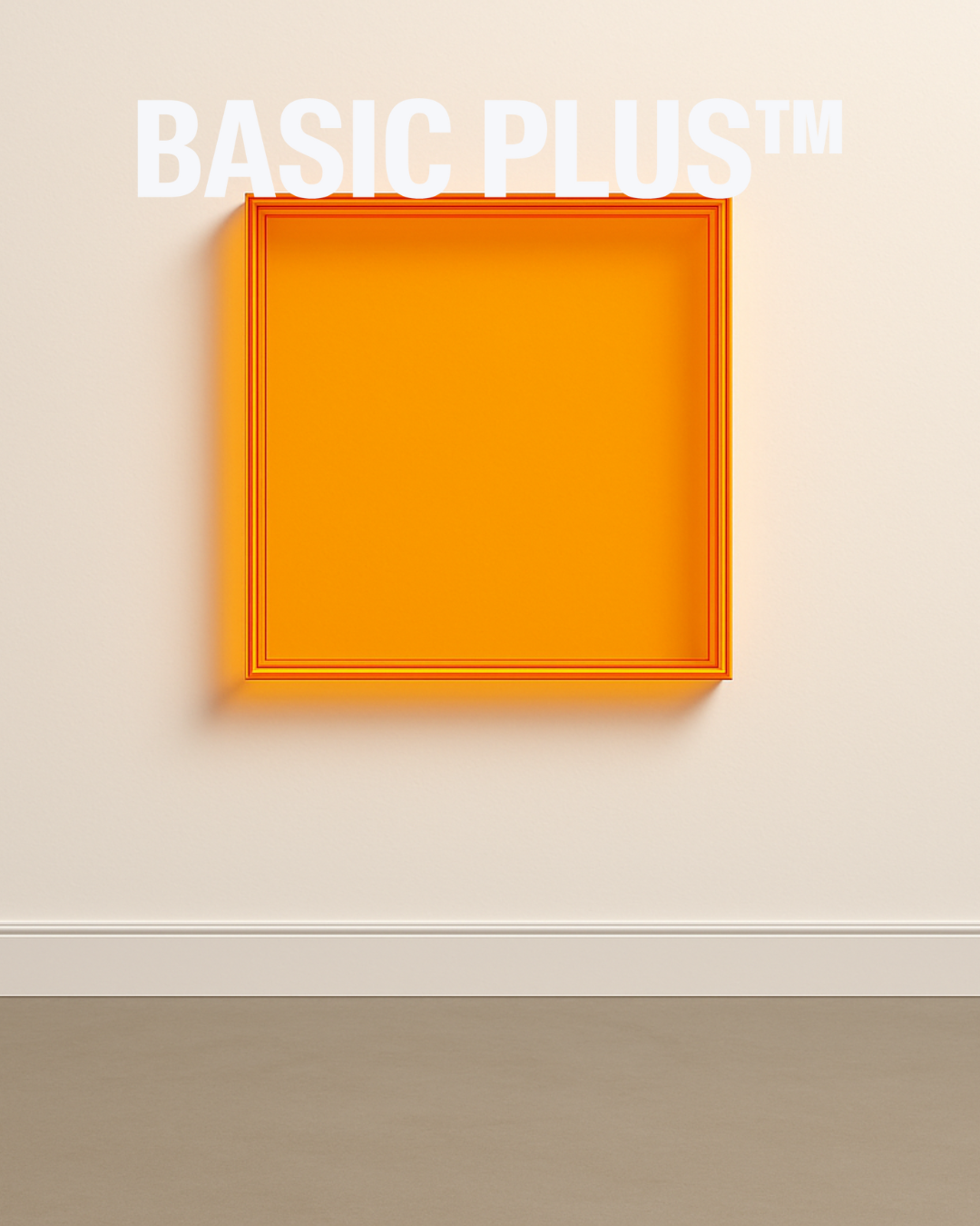 Transparent Amber Acrylic Frame