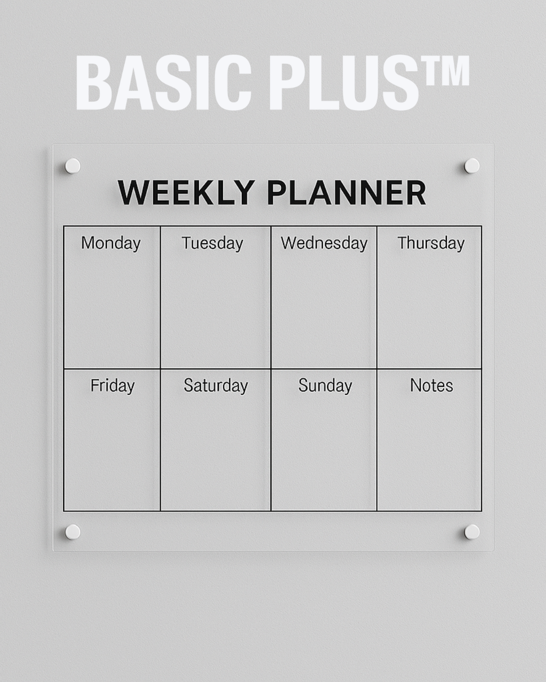 Transparent Acrylic Wall Planner