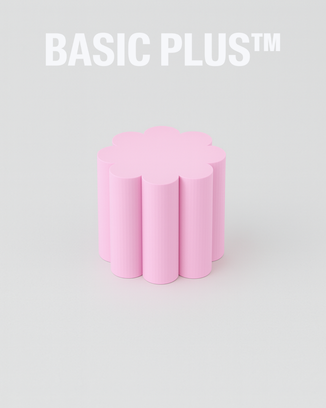 Pink Floral Shape Block