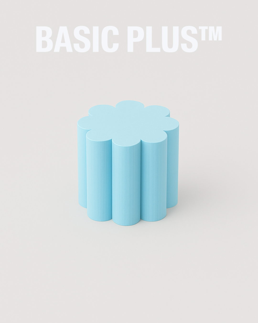 Blue Floral Shape Block