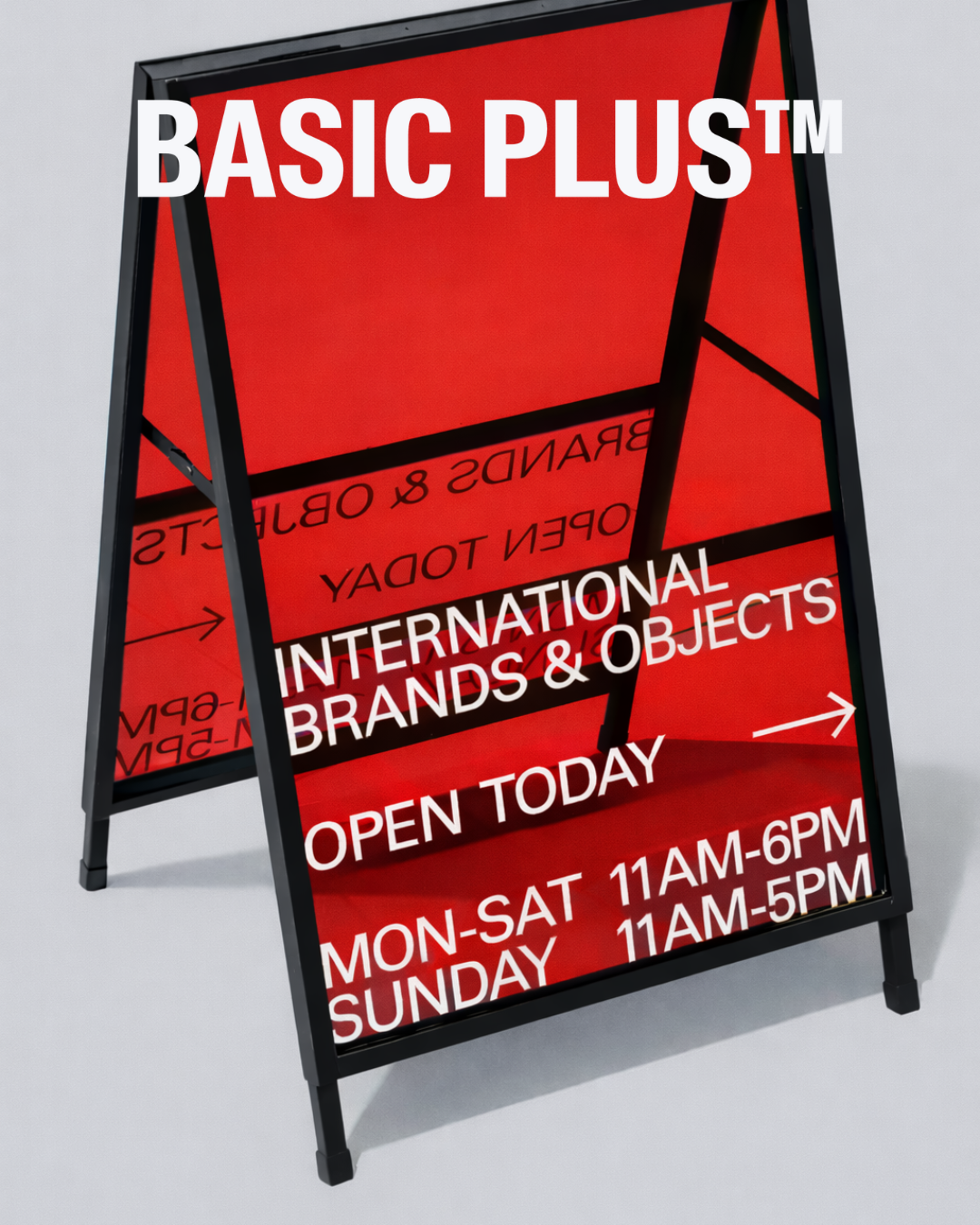 Metal A-Frame with Acrylic Inserts