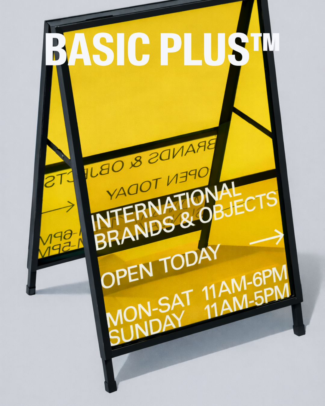 Metal Pavement Sign with Acrylic Inserts