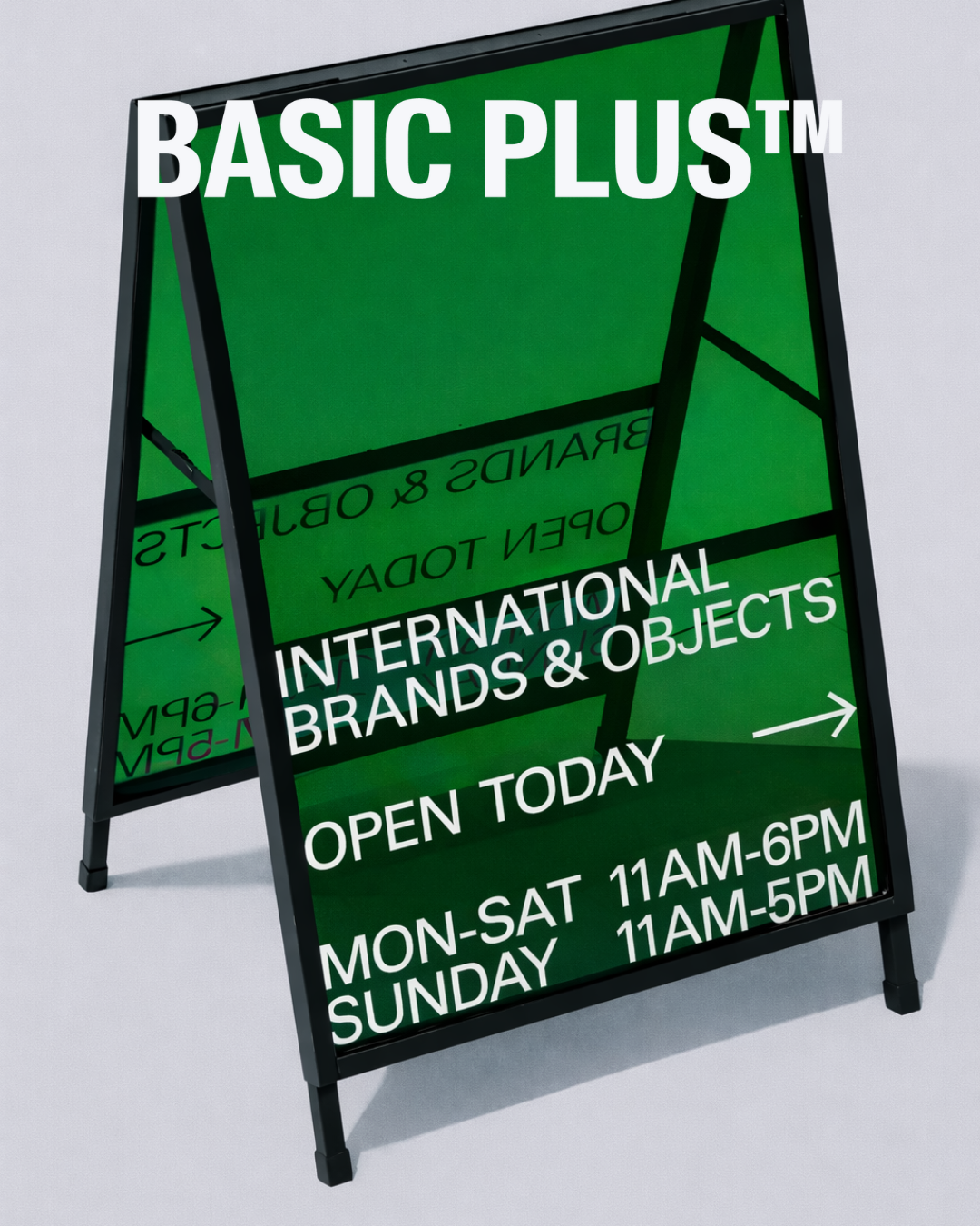 Metal Pavement Sign with Acrylic Inserts