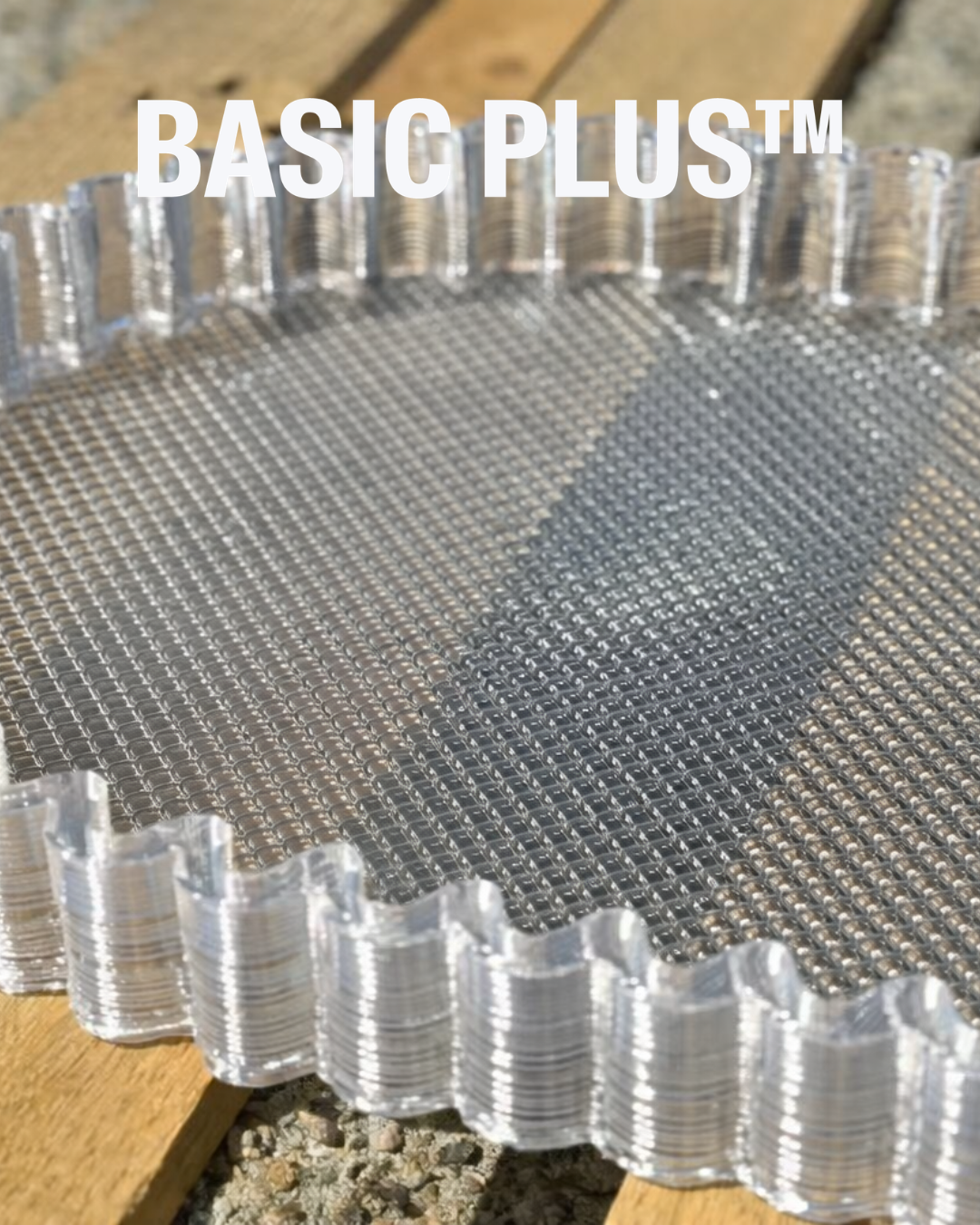 Scallop Edge PETG Oval Tray