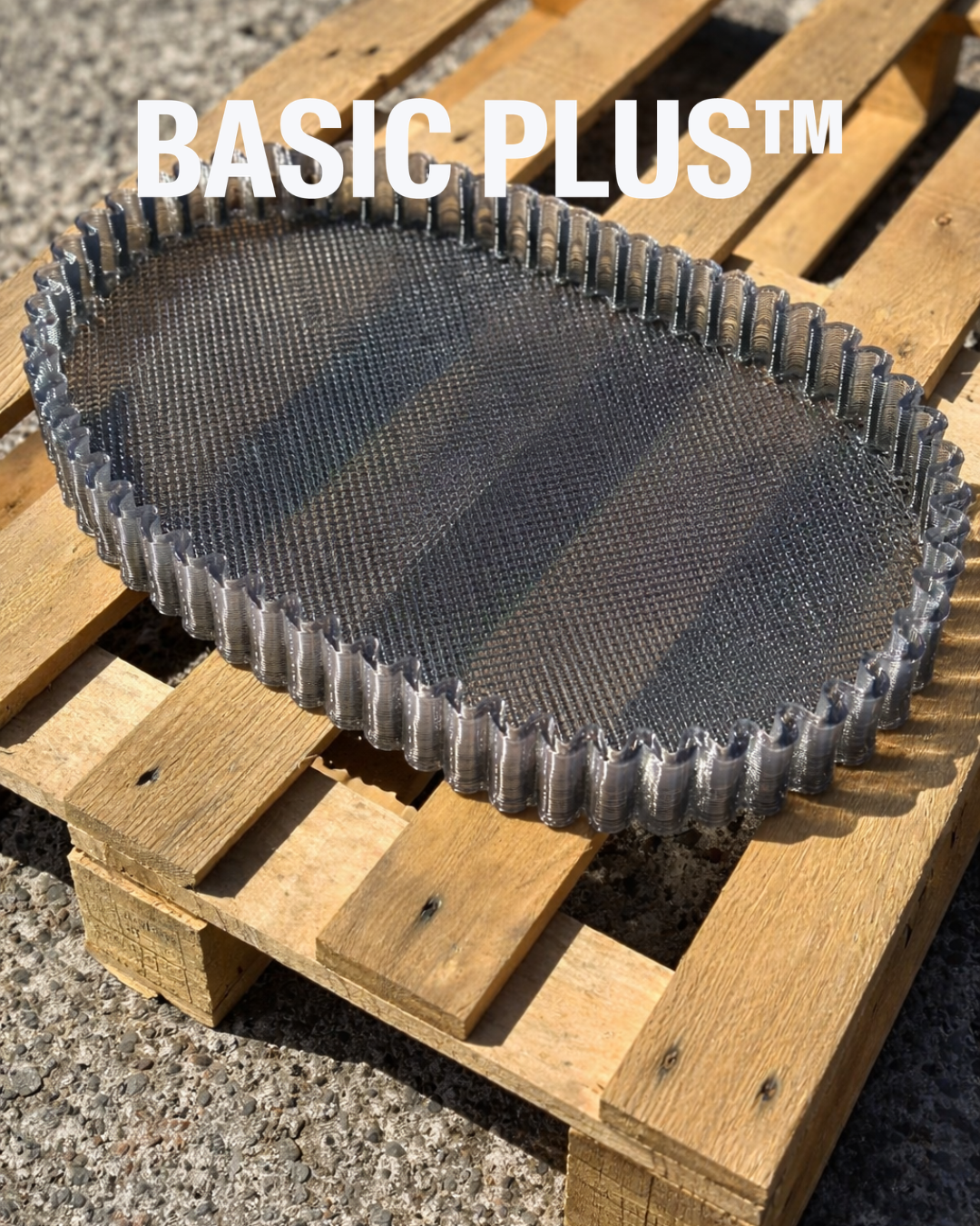 Scallop Edge PETG Oval Tray