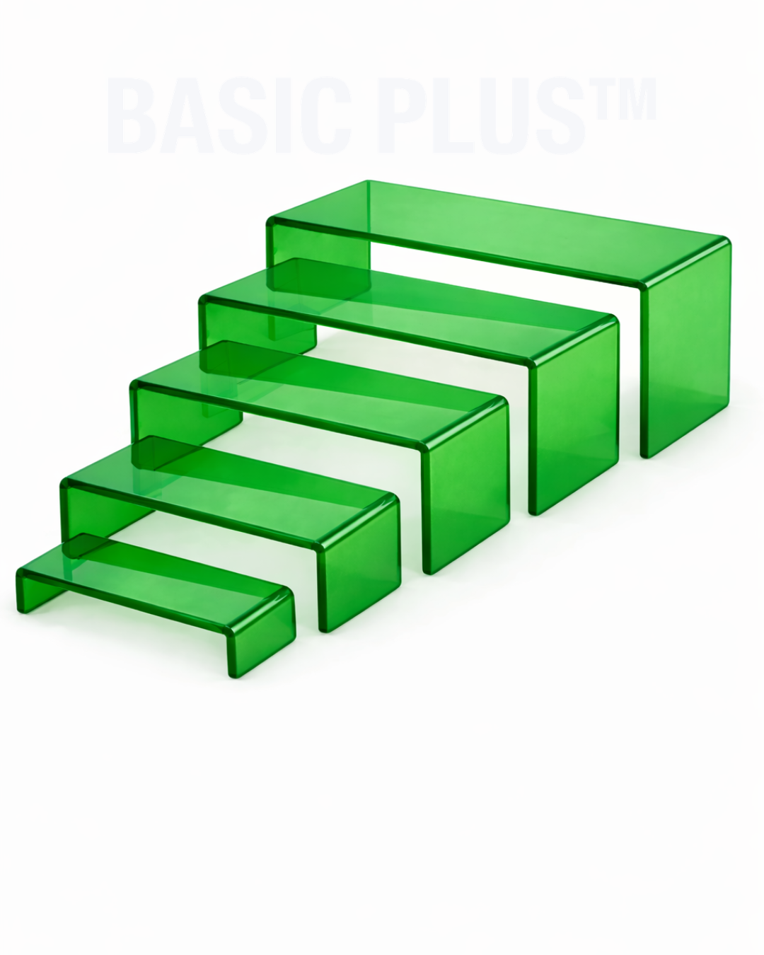 Transparent Green Acrylic Display Riser