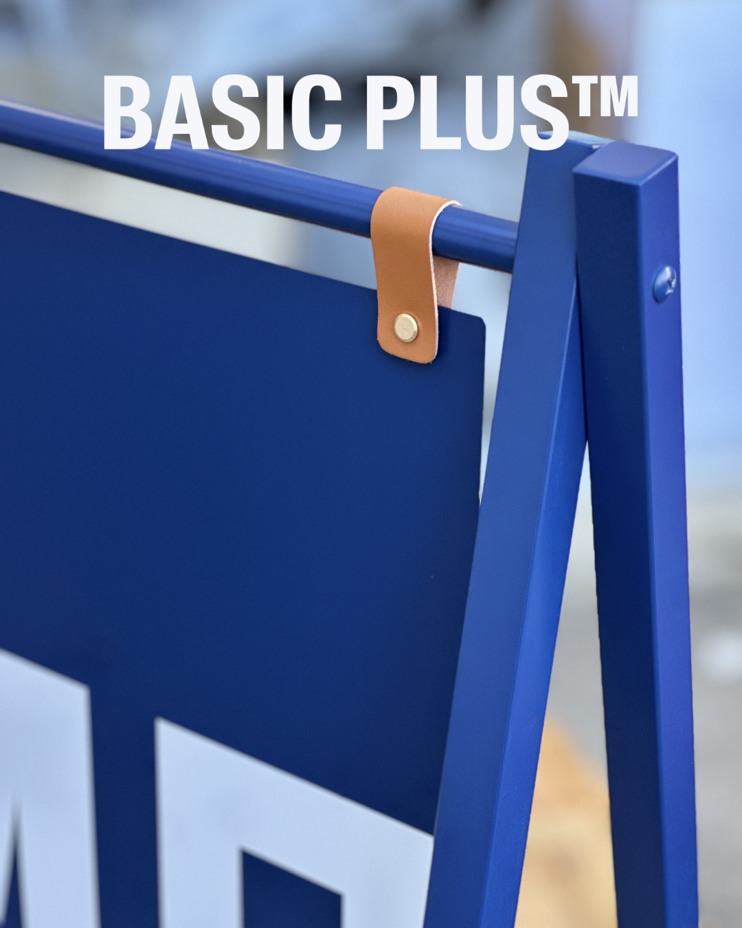 Blue Sidewalk A-Frame Sign
