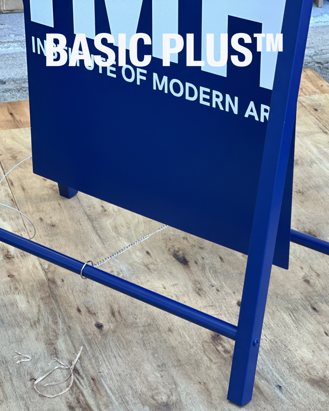 Blue Sidewalk A-Frame Sign