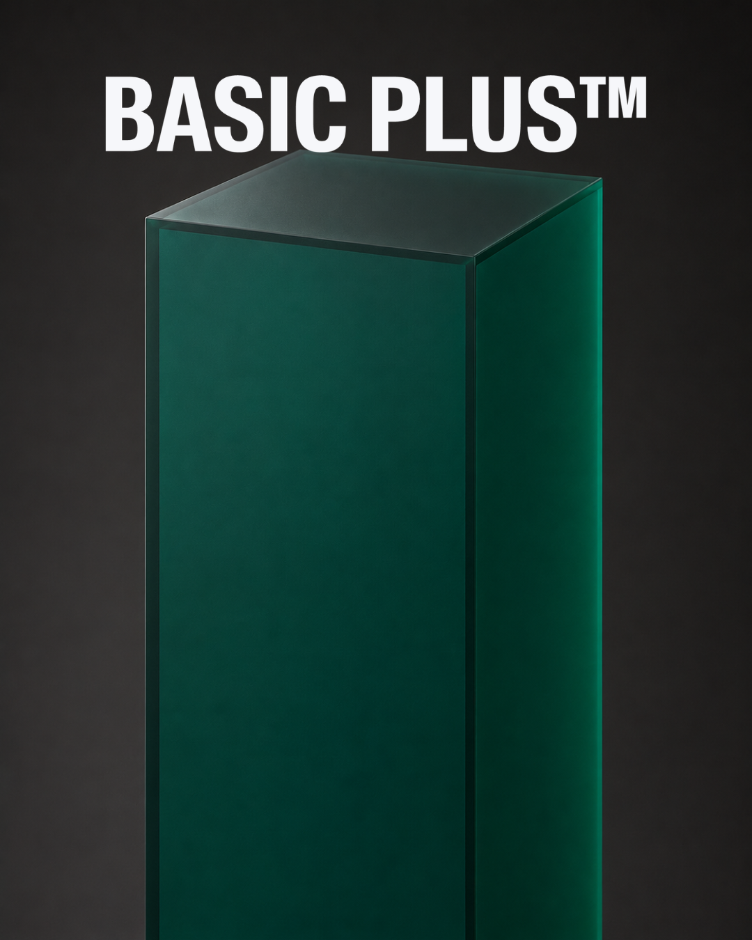 Frosted Dark Green Acrylic Display Plinth