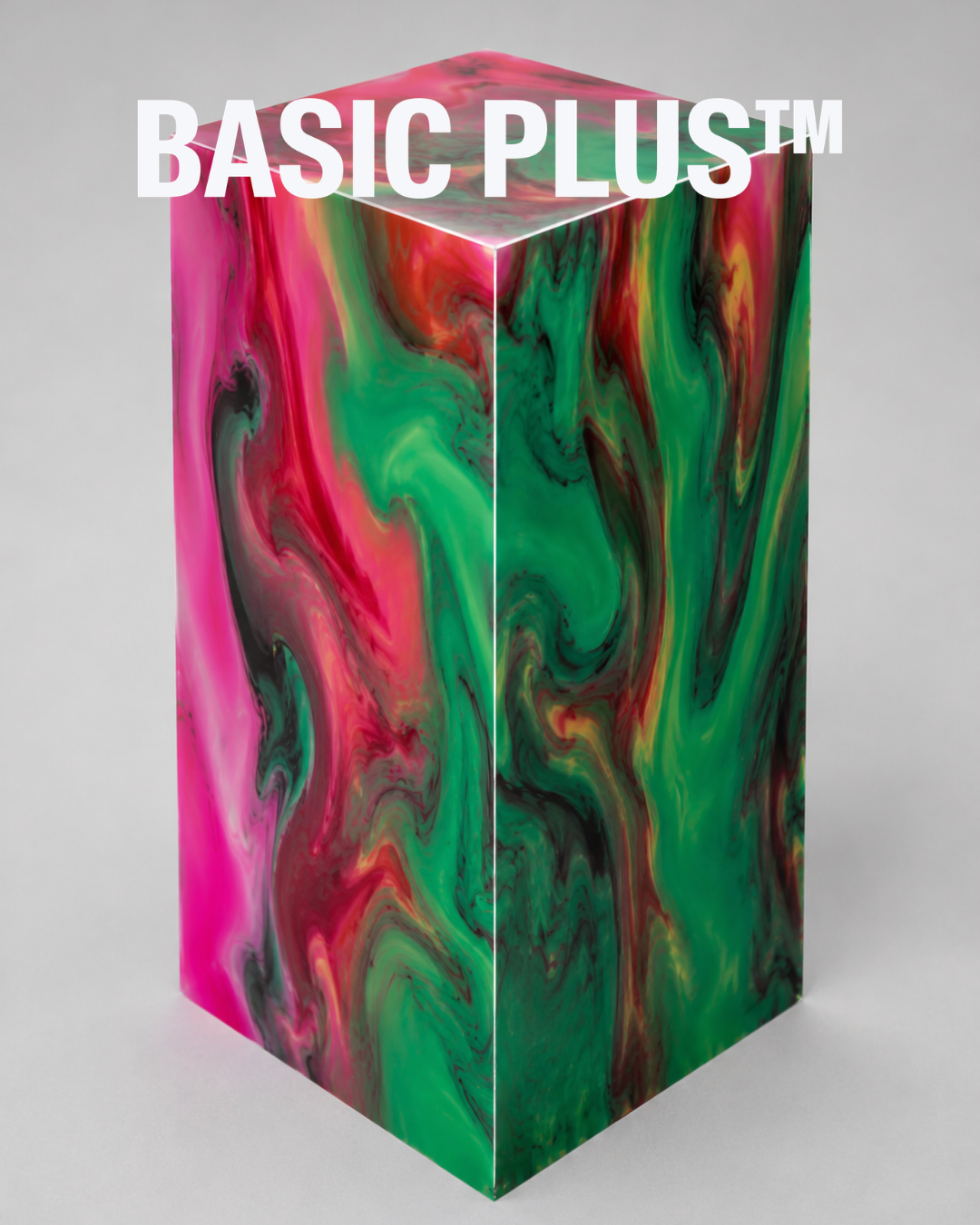 Multi Watercolour Acrylic Display Plinth