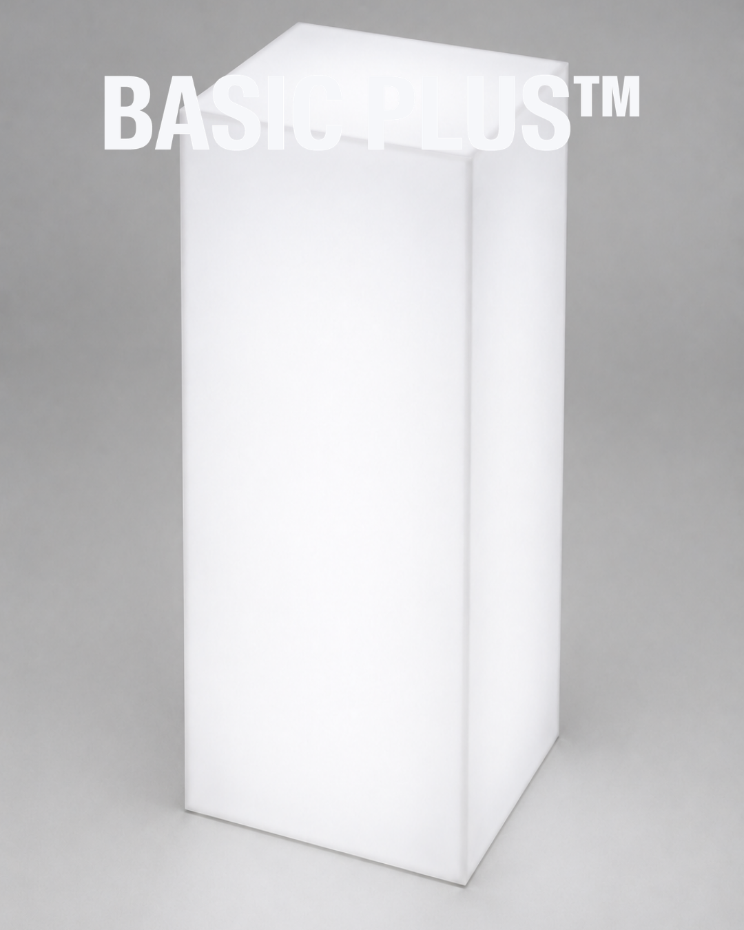 Illuminated Opal Acrylic Display Plinth