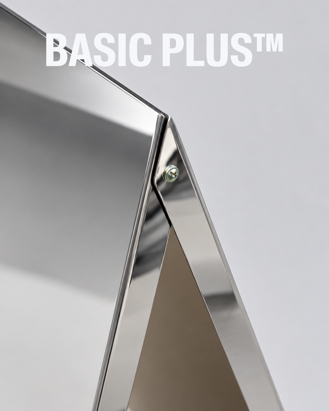 Collapsible Mirror Stainless Steel A-Frame Sign – 500 x 700mm