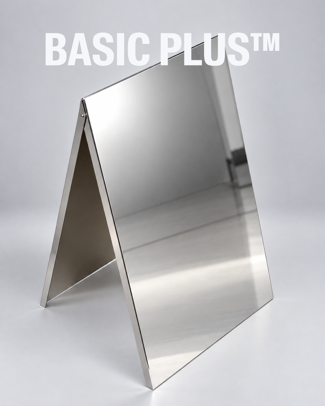 Collapsible Mirror Stainless Steel A-Frame Sign – 500 x 700mm