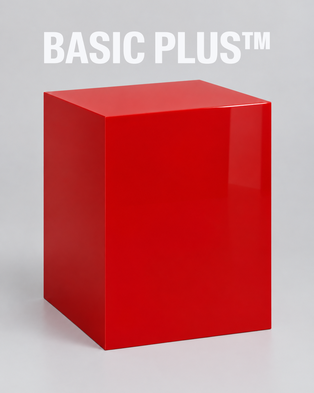 Gloss Red Acrylic Display Plinth