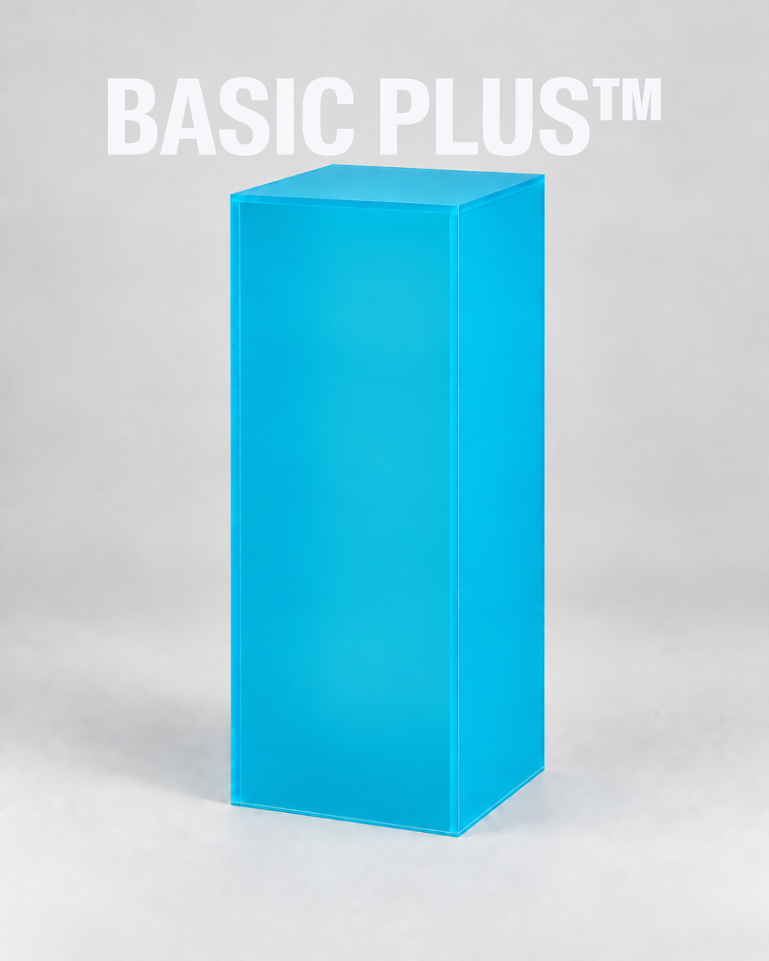 Frosted Lagoon Blue Acrylic Display Plinth