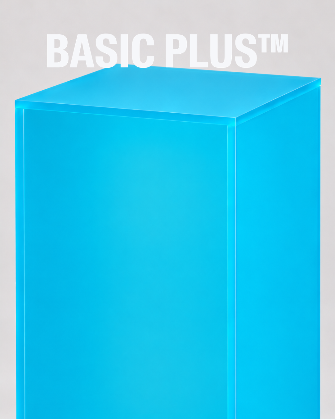 Frosted Lagoon Blue Acrylic Display Plinth