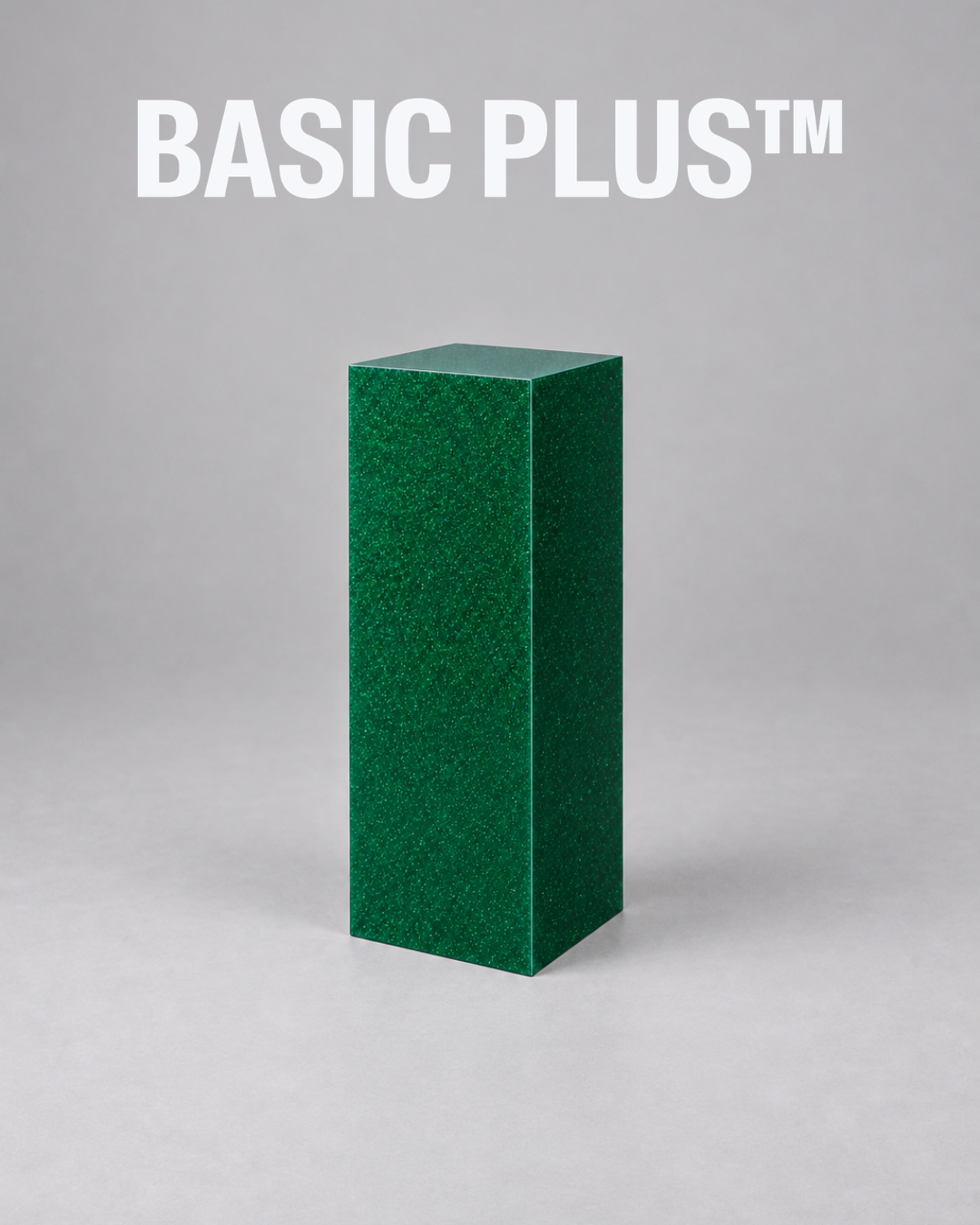 Green Glitter Acrylic Display Plinth