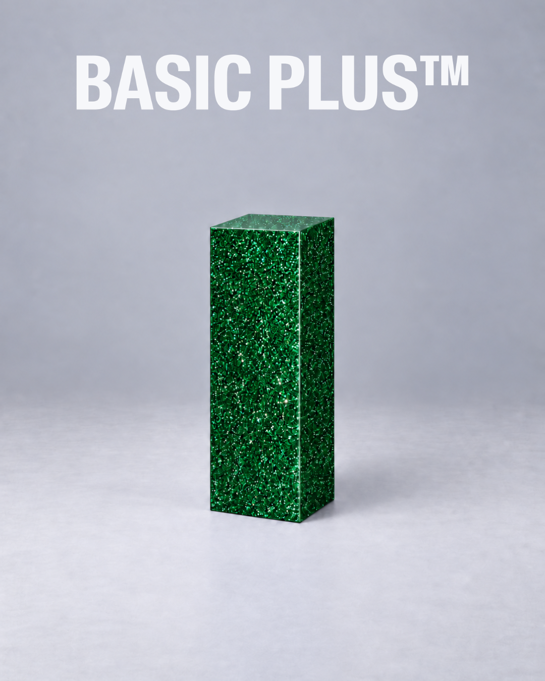 Green Glitter Acrylic Display Plinth