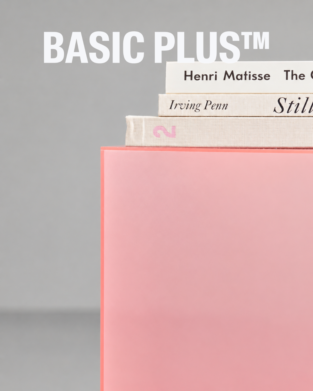 Semi-Transparent Sakura Pink Acrylic Display Plinth