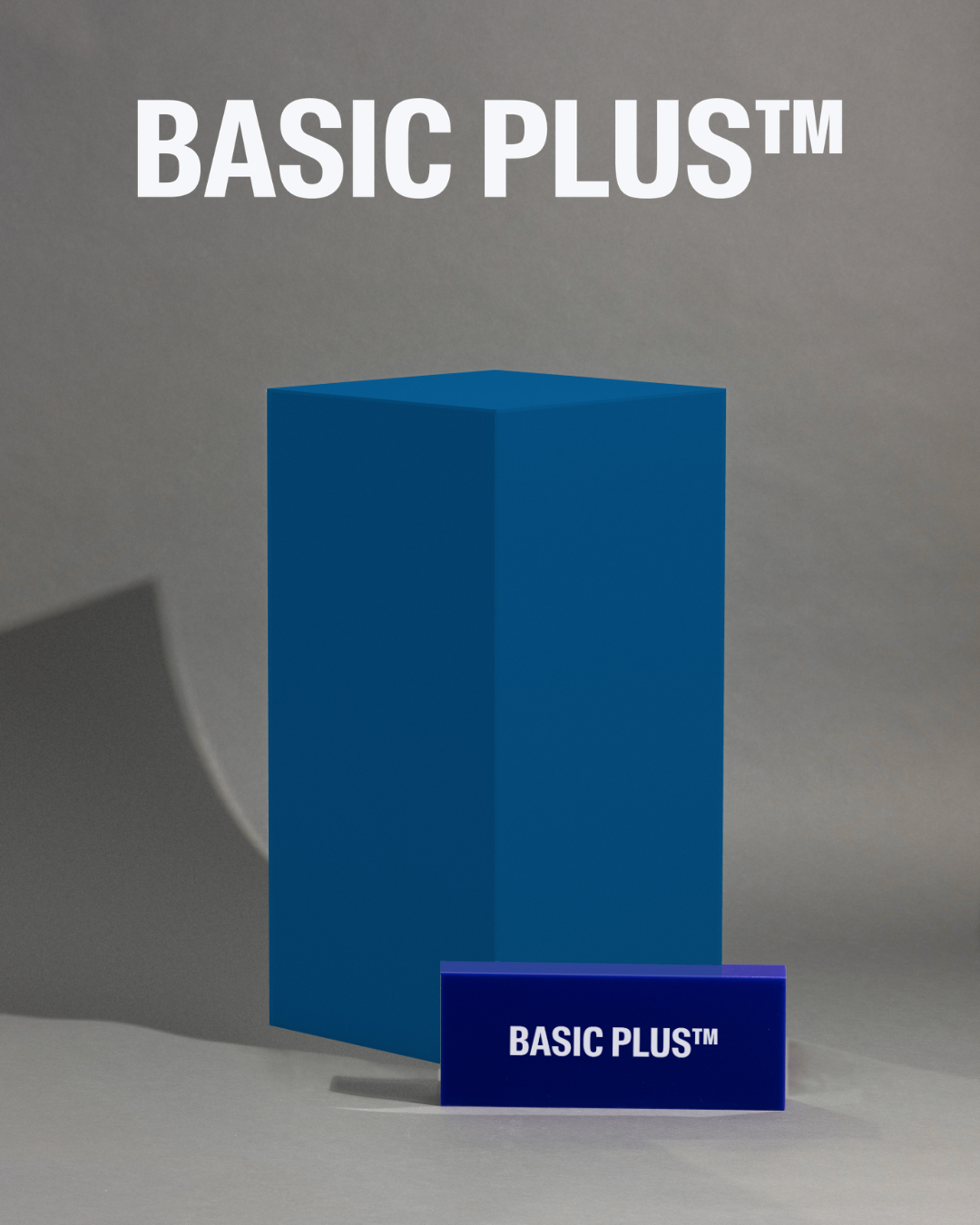 Matte Deep Sea Blue Acrylic Plinth