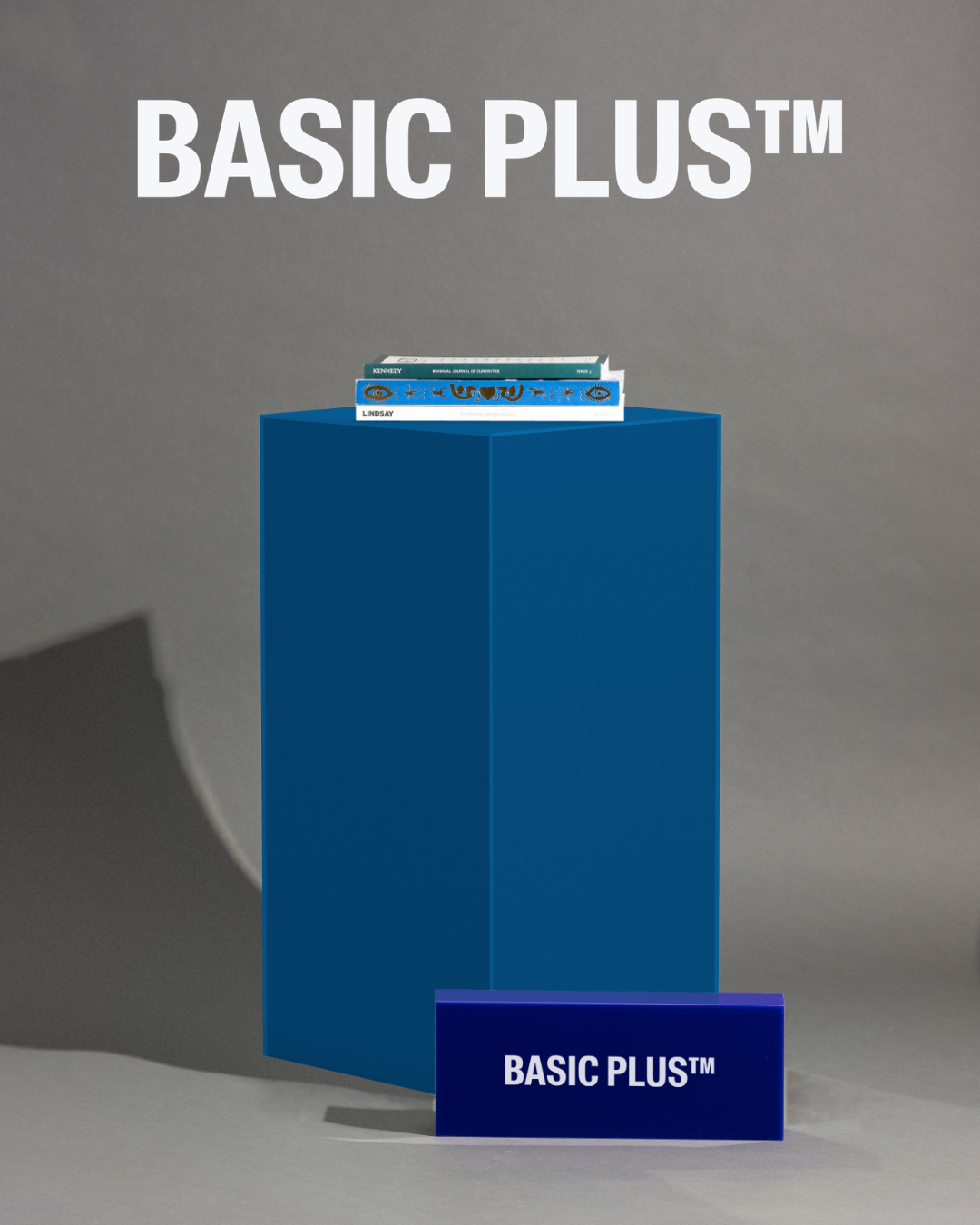 Matte Deep Sea Blue Acrylic Plinth