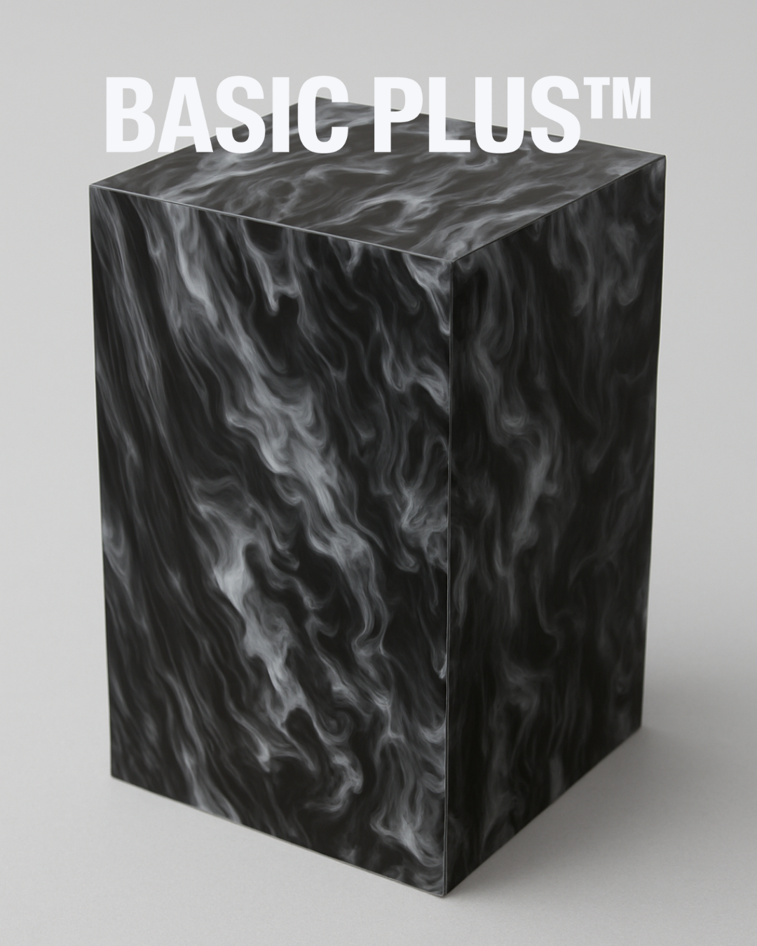 Black Marble Acrylic Display Plinth