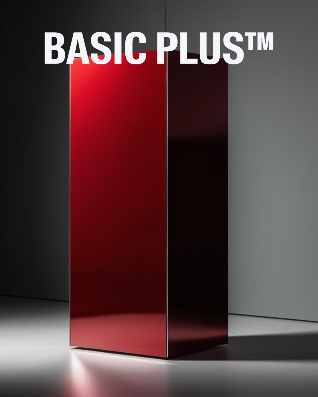 Red Mirror Acrylic Display Plinth