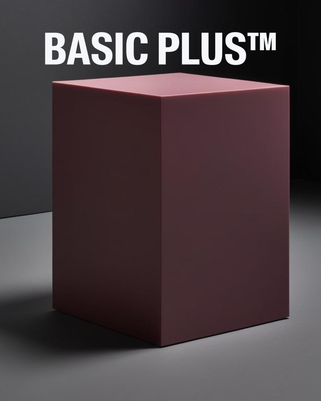 Matte Dark Rose Acrylic Display Plinth