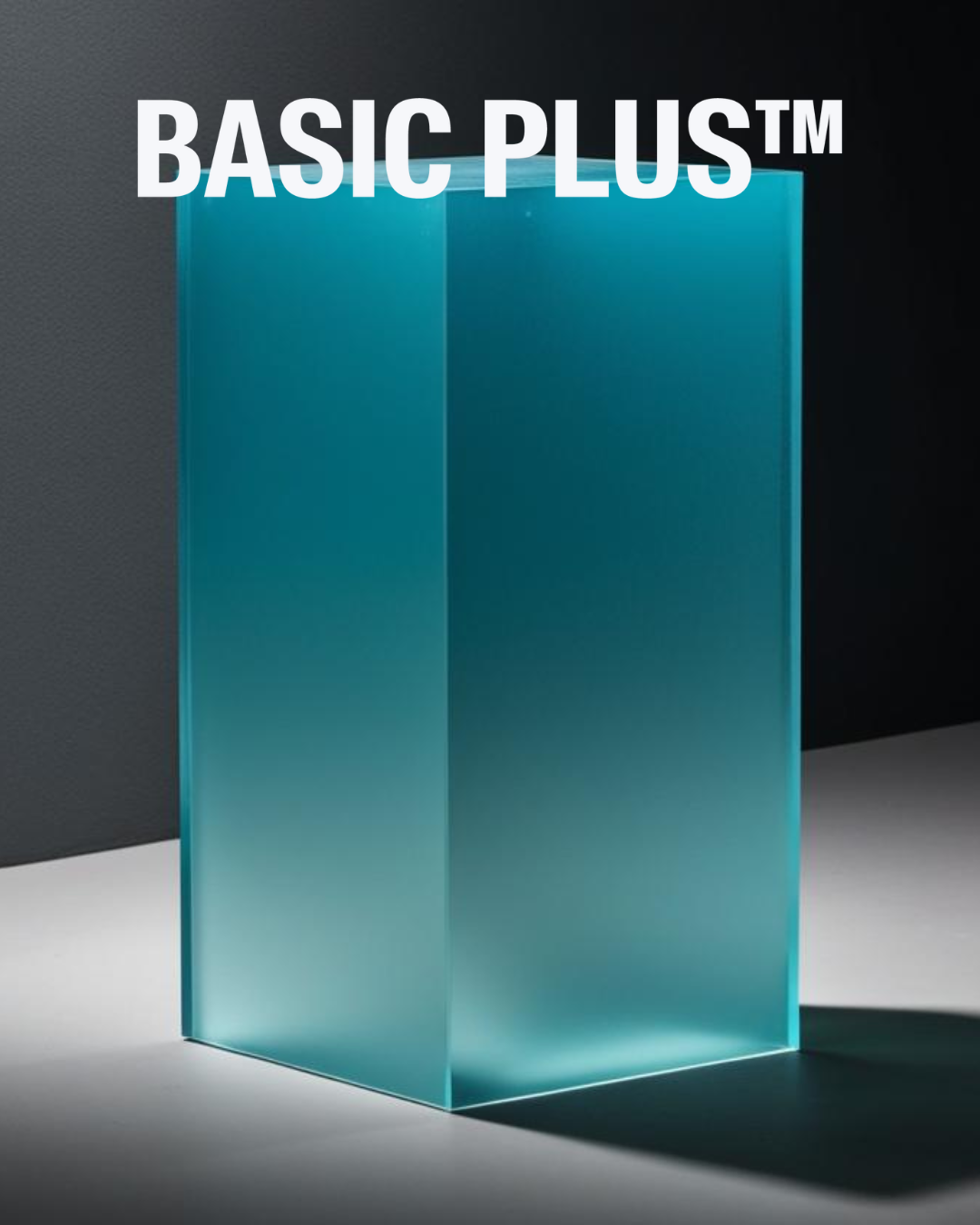 Frosted Blue Acrylic Display Plinth